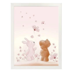 NATTOU Cadre Avec Poster 40x30cm Susie & Bonnie