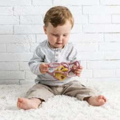 NATTOU Set De 2 Balles En Silicone Rose Et Jaune -Nattou jo056176667 4