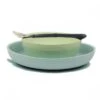NATTOU Coffret Repas Silicone Lapidou Vert Et Bleu Eau