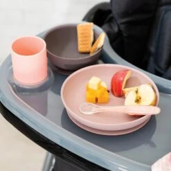 NATTOU Coffret Repas Silicone Lapidou Rose/gris -Nattou jo056177763 2