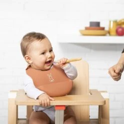 NATTOU Bavoir En Silicone Lapidou Terracotta -Nattou jo057177060 2