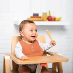 NATTOU Bavoir En Silicone Lapidou Terracotta -Nattou jo057177060 3