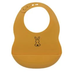 NATTOU Bavoir En Silicone Ocre