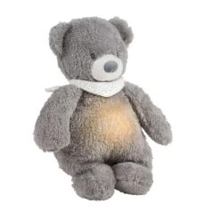 NATTOU Sleepy Veilleuse Peluche Ours Gris - Lapidou