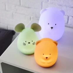 NATTOU Veilleuse Médium Souris Verte 12cm  Silicone -Nattou jo060476650 3