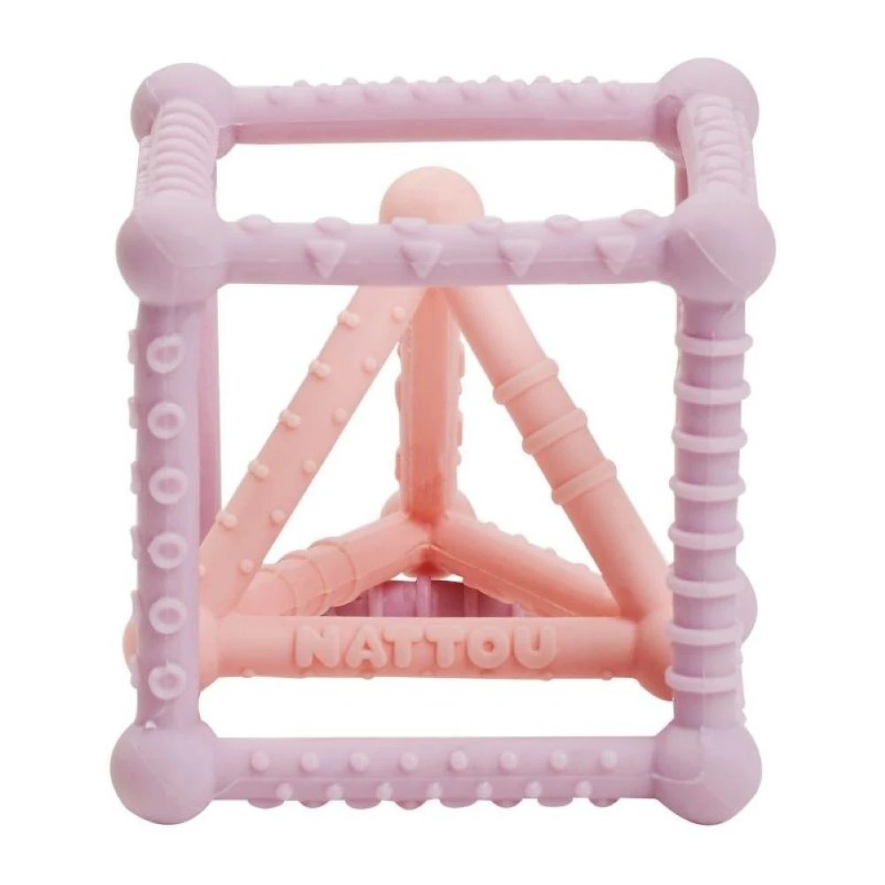 NATTOU Set Dentition Lilas/rose Silicone 1 NATTOU Set Dentition Lilas/rose Silicone