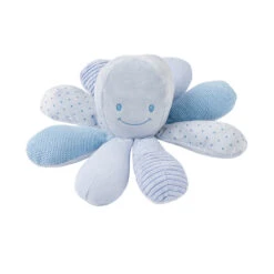 NATTOU Peluche Bébé Pieuvre Activités Blue