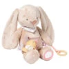 NATTOU Peluche D'activité 40cm Lapin Pomme Rose Poudré